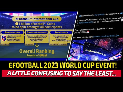 [TTB] EFOOTBALL 2023 WORLD CUP EVENT KICKING OFF! - CHANGE YOUR BASE TEAM NOW!