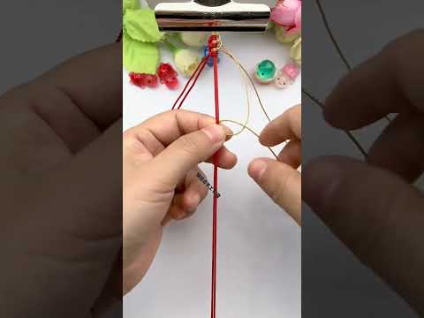 Learn to give her rope braiding skills sharing handmade DIY simple braiding bracelet tutorial br