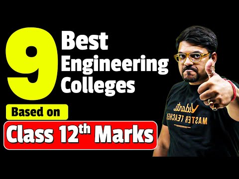 9 Best Engineering Colleges Based on Class 12th Marks🔥 | JEE Mains 2025 | Harsh Sir