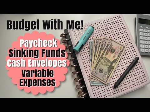 Budget With Me - Paycheck, Sinking Funds, Cash Envelopes, Variable Expenses - REAL NUMBERS