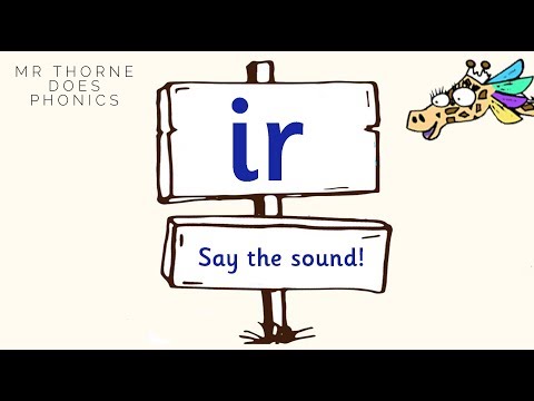 Geraldine the Giraffe's Phonics Flash Cards - Episode IR