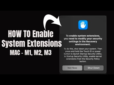 How to enable System Extensions on Apple M2 /2024