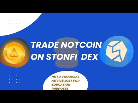 NOTCOIN TRADING SIMPLIFIED ON TONKEEPER USING STONFI