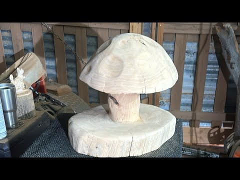 Woodchucker is live! Mushroom chainsaw carving clear coat sealer