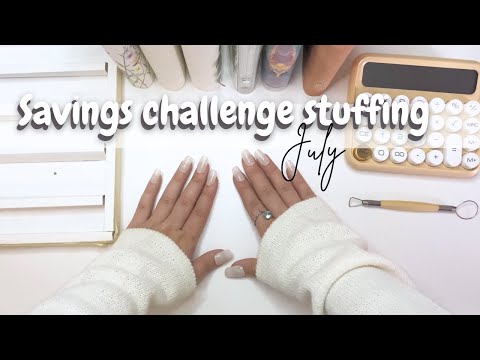 Savings Challenge Stuffing For July