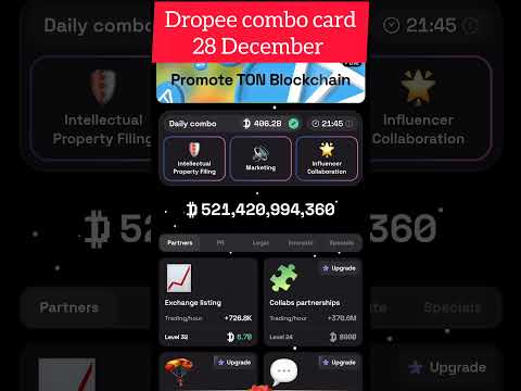 DROPEE 28 DECEMBER COMBO CARD