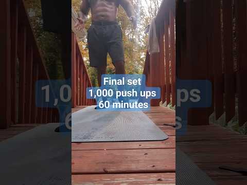 60 minutes 1,000 pushups  #fitness #workout #motivation #pushups