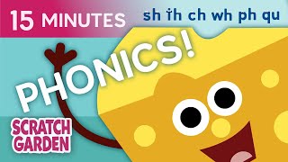 Phonics Compilation | Common Digraph Sounds Compilation | Scratch Garden