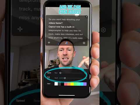 Make videos fast with CapCut Teleprompter