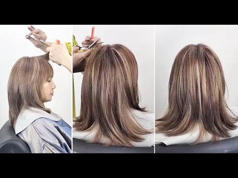 How to cut a Medium Length Layered Haircut Women | Techniques & Tips for Cutting Layered Hair