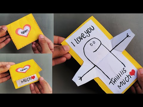 DIY Pop-Up Love Card Tutorial: Cute and Easy Handmade Special Suprise ❣️✨