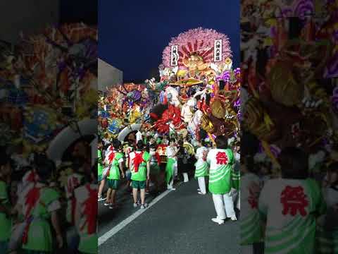 20180804 八戸三社大祭後夜祭(白山台山車組)