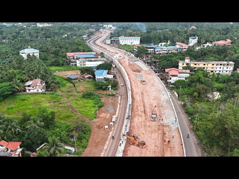 NH66 KASARAGOD /കേളോത് മുതൽ പെരിയ വരെ യുള്ള ഭാഗങ്ങൾ നല്ല സ്പീഡിലാണ്