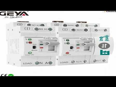 GEYA G2R Din Rail 2P 4P ATS Dual Power Automatic Transfer Switch Electrical Sele