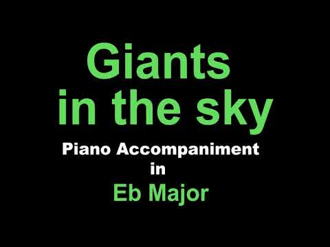 Giants in the Sky | Eb Major | Piano Accompaniment without Melody