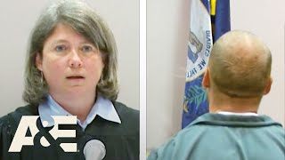 Judge in SHOCK When Man SPITS ON HER During Hearing | Court Cam | A&E #shorts