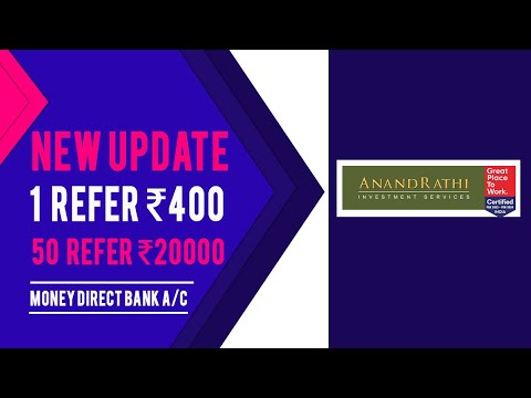 Anand Rathi ₹400 Refer and Earn | Demat account refer and earn | New Demat account refer and earn