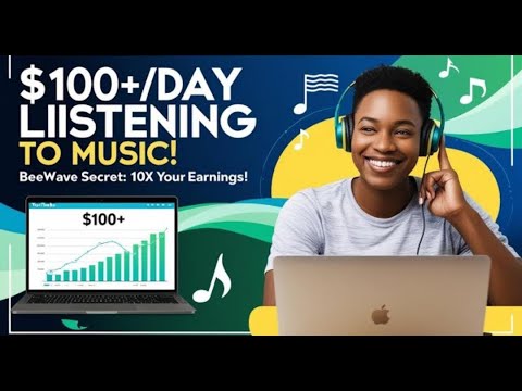 BeeWave App New Secrets To Earn $100 A Day Without Investment 2025 Just Listening To Music Free