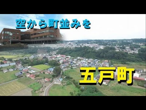 【五戸町】空から町並みを