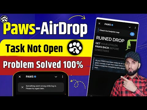 Paws Task Not Showing Problem Solved | Paws Airdrop Not Working problem solution | Paws Airdrop |