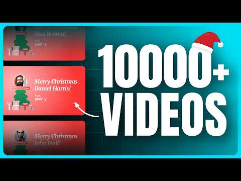 Create Personalized Christmas Greeting Videos at Scale with After Effects