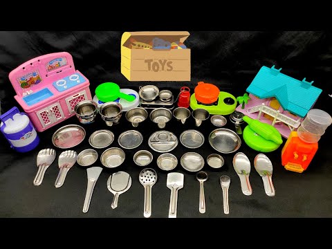 4 minute Satisfiying Video! Diy Unboxing Amazing mini Kitchen set Mini @dolliyon @ #VPAFamily5631