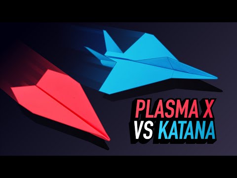 Paper Airplane Tournament —  Plasma X vs Katana — Paper Aces Round 1 (Race 1)