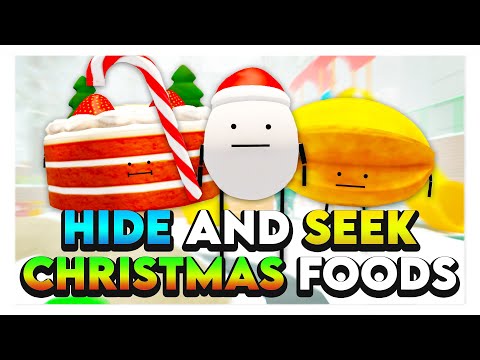 Roblox SECRET STAYCATION HIDE & SEEK WITH CHRISTMAS FOODS! 🎅