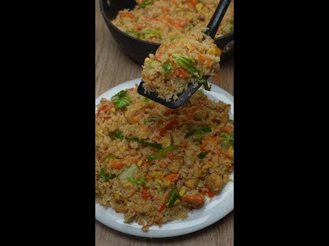 Chinese mix fried rice restaurant style