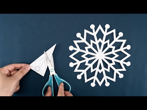 Paper Snowflakes #93 | Christmas Decorations | How to make Snowflakes out of paper