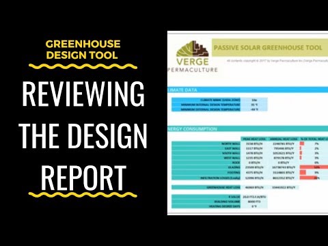 Reviewing the Design Report -Passive Solar Greenhouse Design Tool