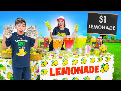 We Opened a Lemonade Stand To Raise MONEY!! 💰