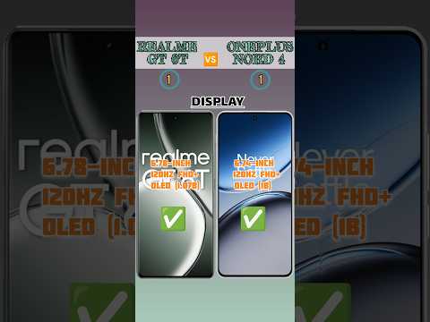 REALME GT 6T 🆚 ONEPLUS NORD 4