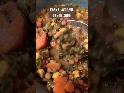 Easy Lentil Soup #shorts