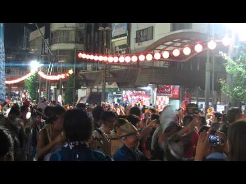 2014.8.12　22時6分　新町橋北　よいよいばやし　阿波踊り