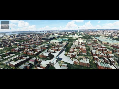 Microsoft Flight Simulator WORLD UPDATE X | Washington, D.C flight | 4K/60FPS/HDR