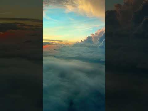 Sunset clouds from inside the Sesna in Costa Rica #clouds #sunsetclouds