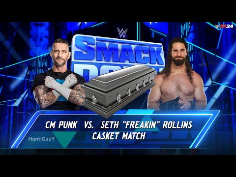 CM Punk vs. Seth Rollins | Casket Match | WWE Smackdown - FULL MATCH