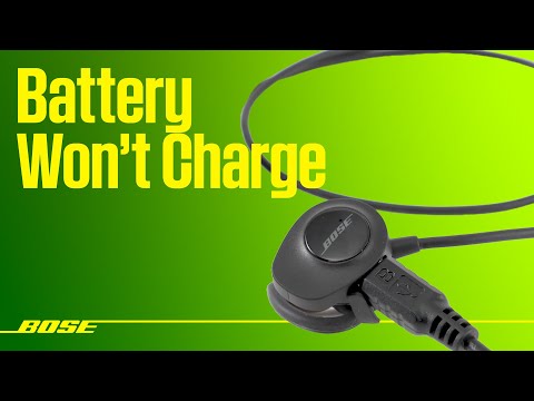 Bose Wireless Headphones – Battery Won’t Charge