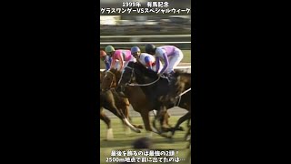 【競馬】『グラスワンダー』VS『スペシャルウィーク』最強の2頭が1900年代を締めくくる！大接戦のゴール前！【有馬記念】 #short