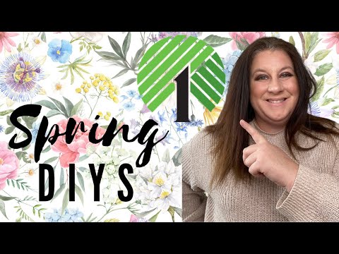 🌳 Dollar Tree Spring Decor DIYS I FARMHOUSE DIY