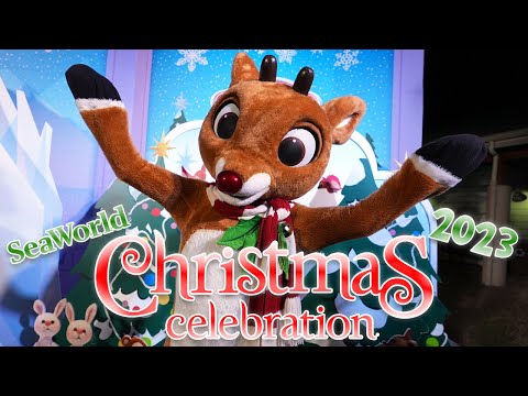 SeaWorld Orlando's Christmas Celebration 2023! BEST Theme Park Holiday Event?