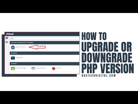 How to upgrade or downgrade PHP Version | How to Change PHP Version