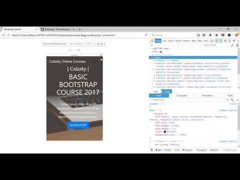 Bootstrap step by step tutorial for beginners  2017 - Part 2