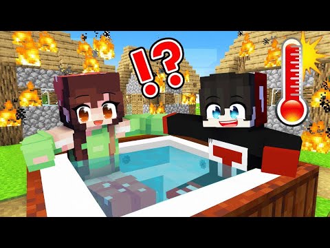 Blazing Heat in Minecraft: Surviving the Scorching Challenge ( Tagalog )