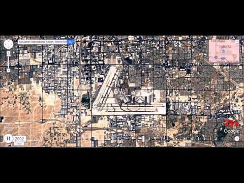 McCarran International Airport, Las Vegas, Nevada - 32 Year Time Lapse