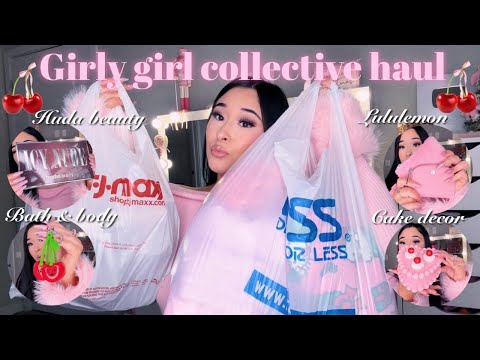 A GIRLY GIRL COLLECTIVE HAUL | Sephora, Lululemon, BBW, Ross, & Tj maxx (that girl haul) 🍒