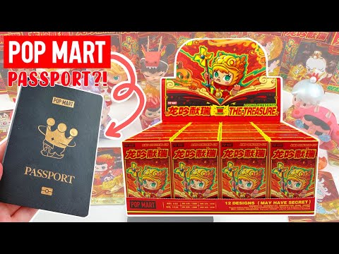 Let's Open 12 POP MART DRAGON Blind Boxes and a POP MART PASSPORT?! I GOT A SPECIAL VERSION! | MMM