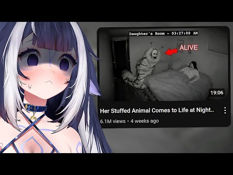 Shylily reacts to a Scary Video: Her Stuffed Animal Comes to Life at Night..