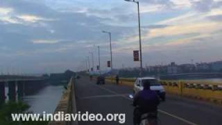 Panaji Bridge or Panjim Bridge or Mandovi Bridge, River Mandovi, Goa India